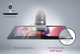 Technical diagram illustrating the IK10-rated impact-resistant protective glass on the LG XE4F outdoor display series.