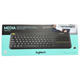 Logitech Wireless Keyboard w/ Trackpad in its retail packaging against a white background.