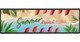 37 inch LG Ultra Stretch smart screen displaying a vibrant summer lipstick advertisement for retail signage.