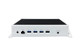 Rear panel view of the SI-654-N media player showing connectivity ports including ethernet and USB inputs.