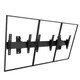 A black 3x1 vertical wall bracket system engineered for mounting three 55-inch LG exterior displays. Screens sold separately.