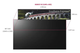 Diagram showing the 86 inch Ultra Stretch LG smart screen dimensions, emphasizing its 3,840 by 600 resolution for high-impact displays.