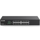 Front view of a black 16 Port Switch with visible Ethernet ports and status indicator lights.