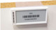 A digital electronic shelf label secured to a retail fixture using a thick wall clip-over bracket.
