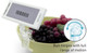 A 3 inch clear ball-joint clip attached to a fruit bowl, holding a digital retail label and demonstrating full range of motion.