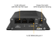 Detailed port diagram of the Peplink Max BR1 Mini 5G highlighting the GE LAN port and power port with ignition sensing.