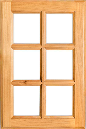 Heritage Glass Ready Cabinet Door 6 French Lites