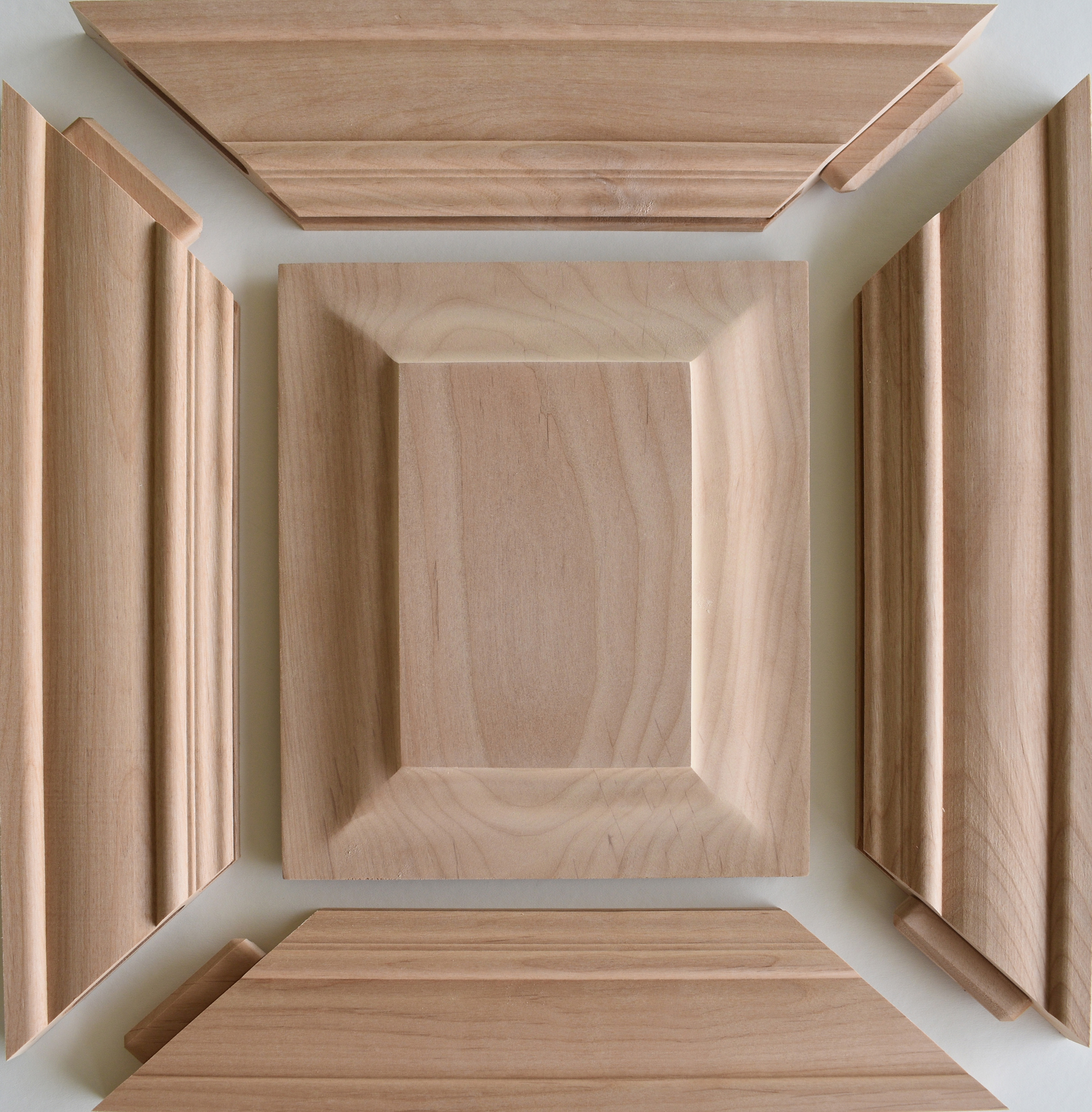 gluing process is used to close the frame on the Mitered Cabinet Door 