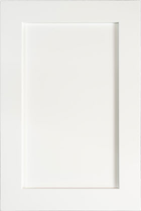 Large Double Door Sideboard Painted White. Simple Modern Shaker