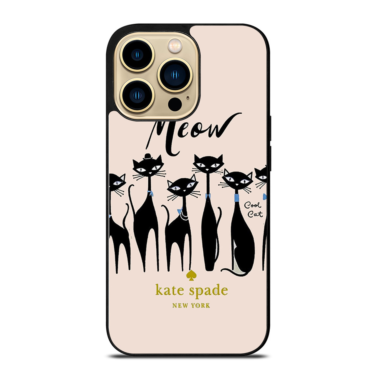 KATE SPADE MEOW CAT iPhone 14 Pro Max Case Cover