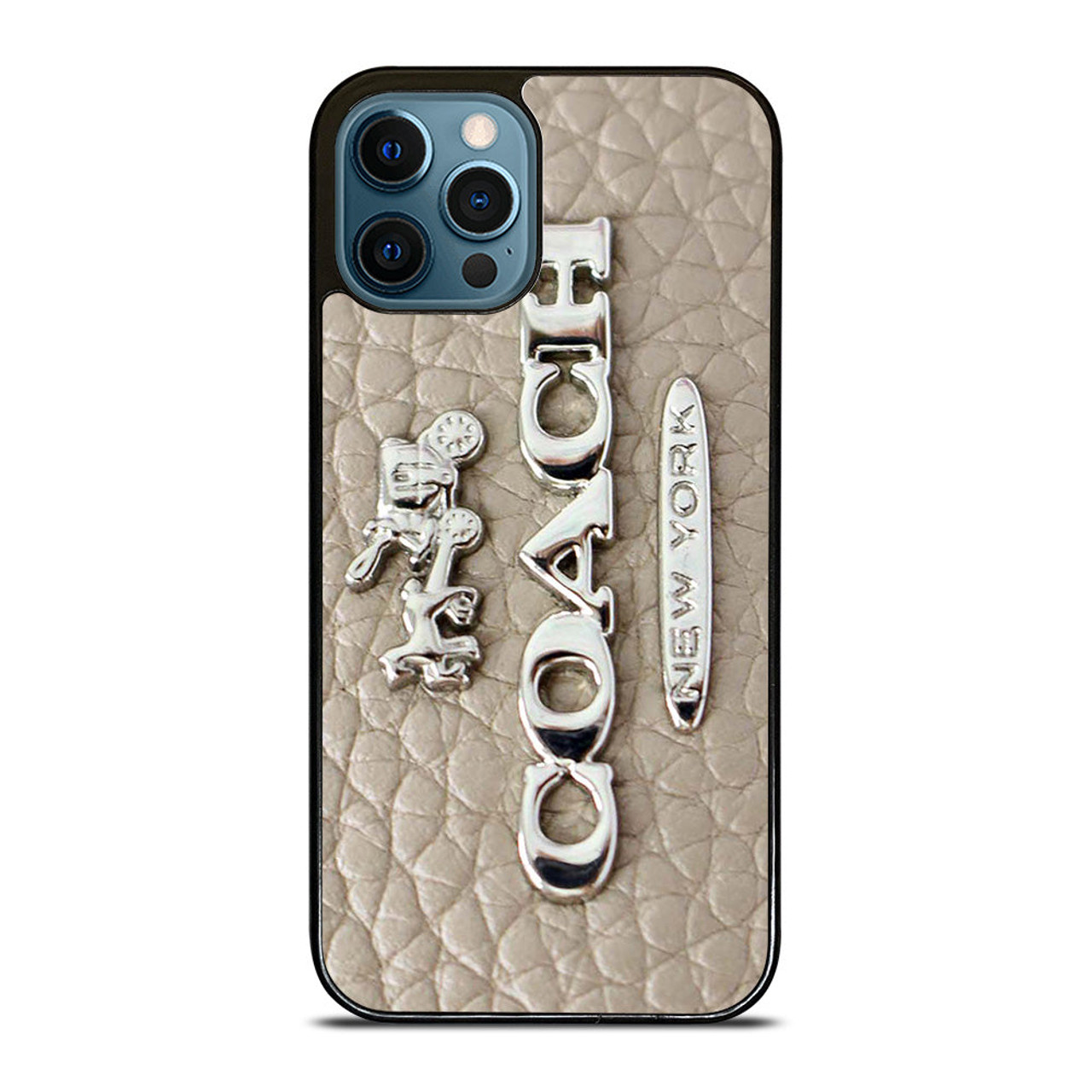 COACH LOGO GLOWING TEXTURE iPhone 12 Pro Max Case Cover