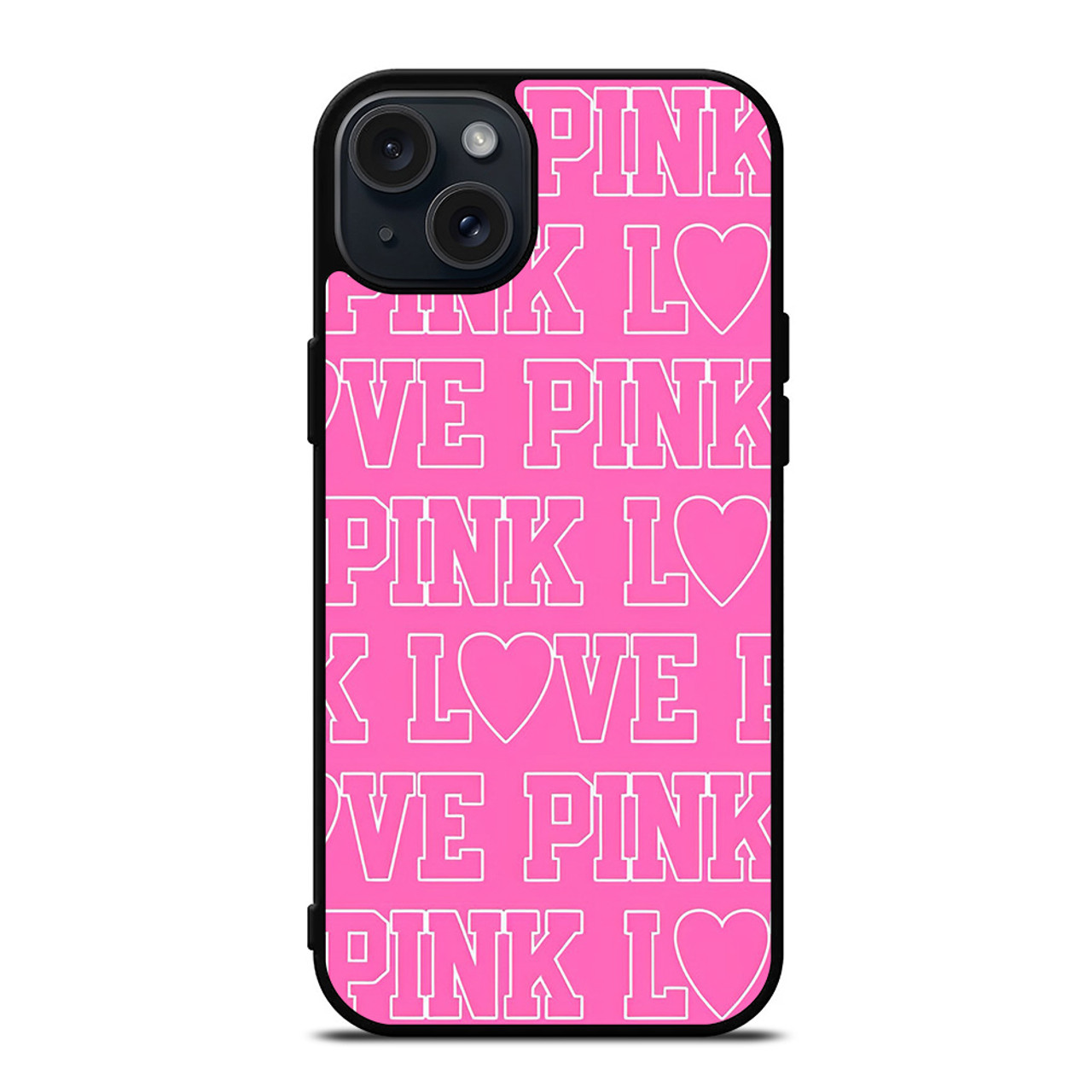 LOVE PINK VICTORIA SECRET iPhone 15 Plus Case Cover