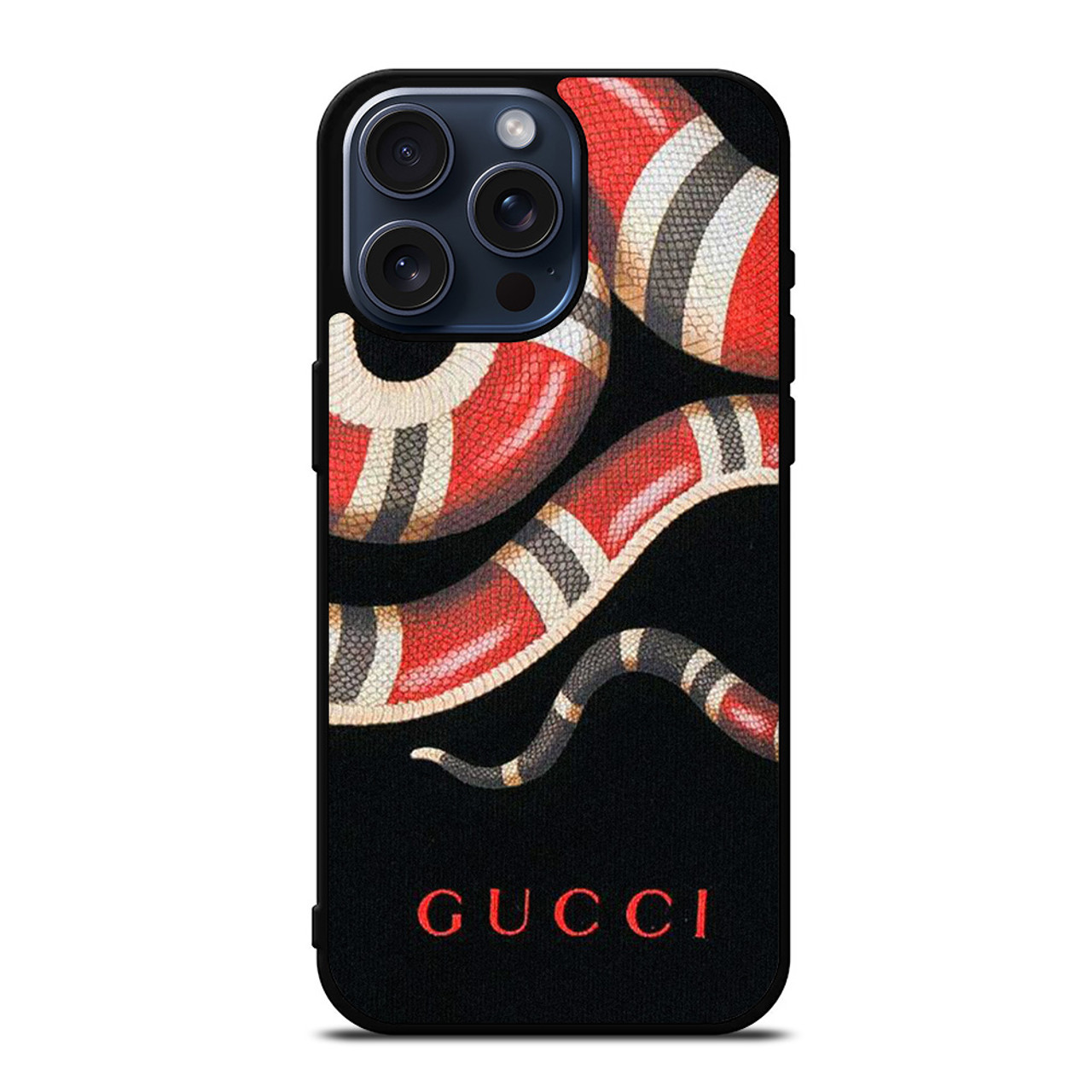 GUCCI SNAKE LEATHER iPhone 15 Pro Max Case Cover