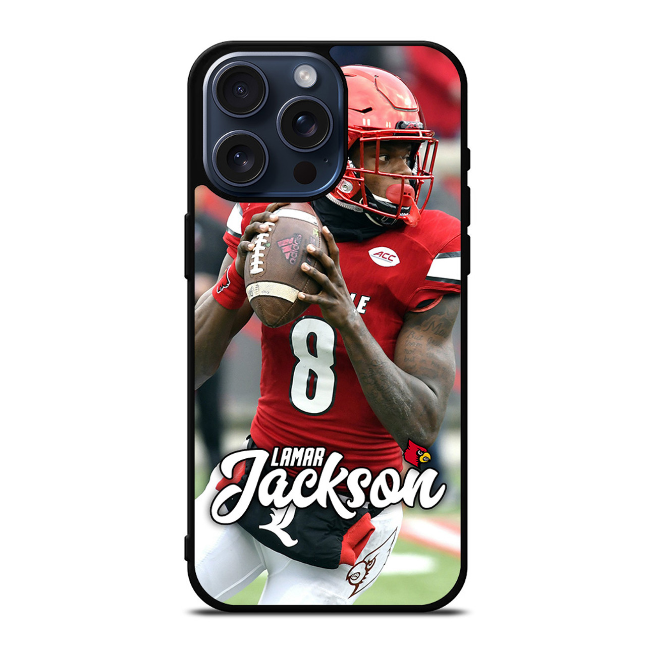 LAMAR JACKSON LOUISVILLE iPhone 15 Pro Max Case Cover