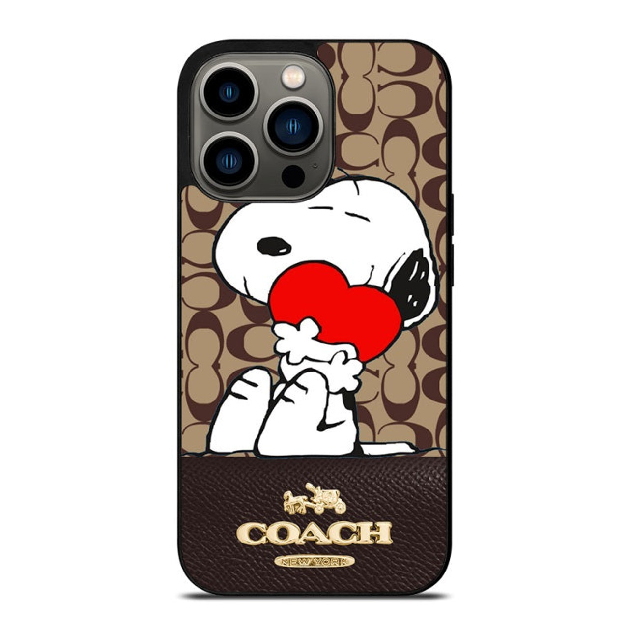 LV Snoopy iPhone 13 Clear Case