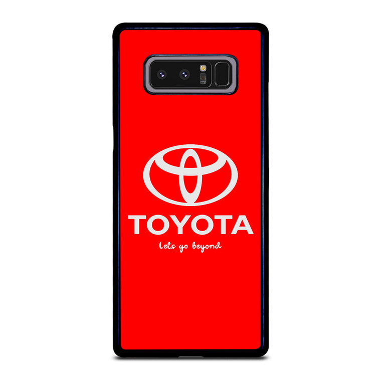 TOYOTA LETS GO BEYOND LOGO RED Samsung Galaxy Note 8 Case Cover