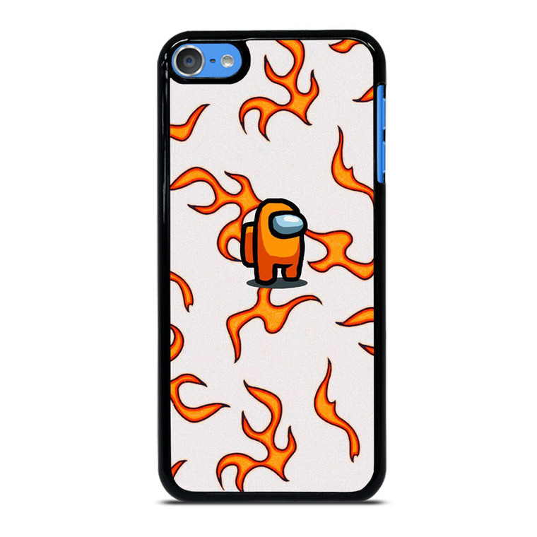 AMONG US ORANGE FLAMES iPod Touch 7 Case Cover