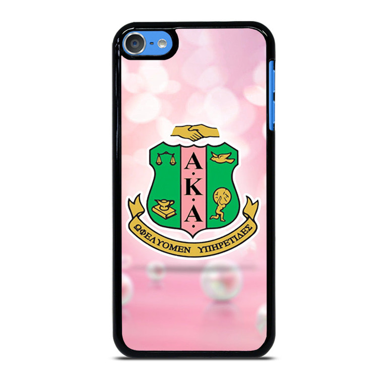 AKA PINK AND GREEN LOGO 2 iPod Touch 7 Case Cover