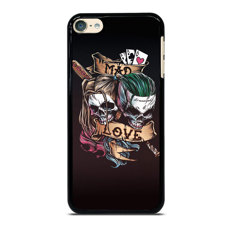 JOKER AND HARLEY QUINN SKULL iPod Touch 6 Case Cover