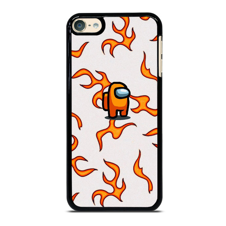 AMONG US ORANGE FLAMES iPod Touch 6 Case Cover