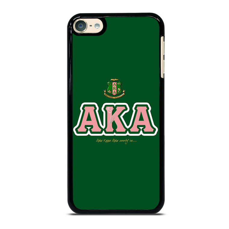 AKA PINK AND GREEN SIMPLE LOGO iPod Touch 6 Case Cover