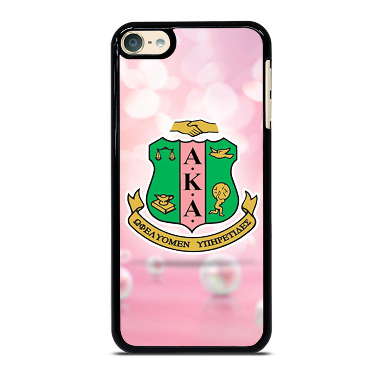 AKA PINK AND GREEN LOGO 2 iPod Touch 6 Case Cover