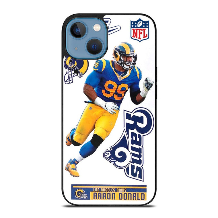 AARON DONALD LOS ANGELES RAMS NFL iPhone 13 Case Cover