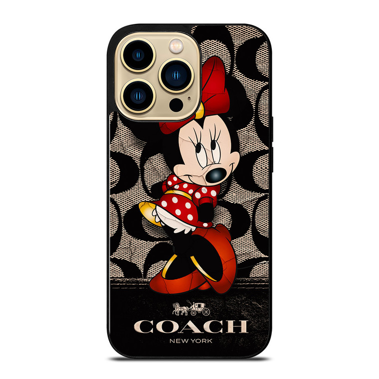 CUTE COACH MINNIE MOUSE iPhone 14 Pro Max Case Cover