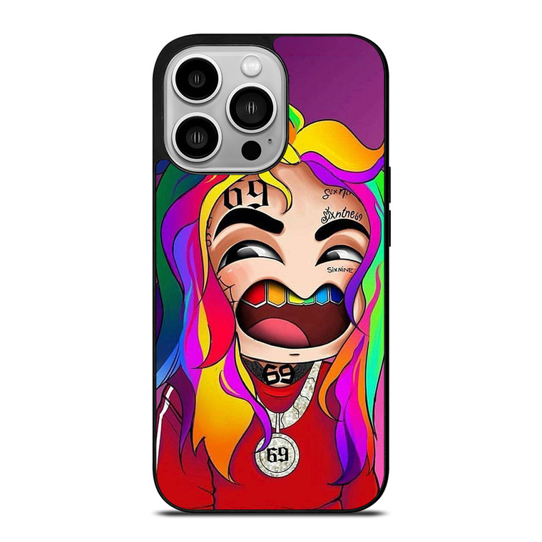 6IX9INE SIX NINE FACE CARTOON iPhone 14 Pro Case Cover