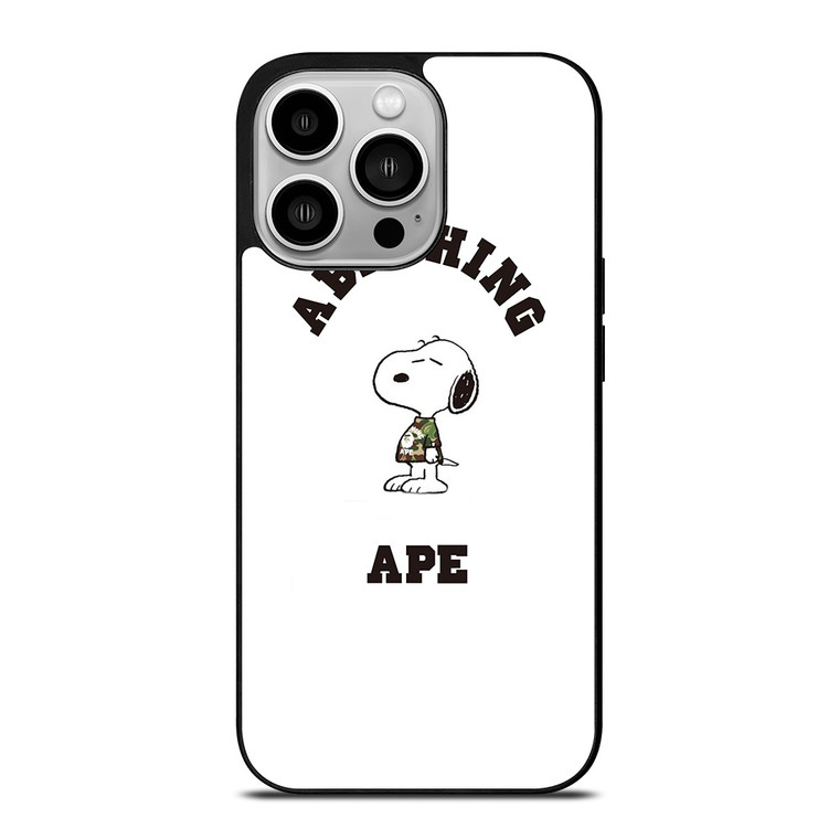A BATHING APE BAPE SNOOPY iPhone 14 Pro Case Cover