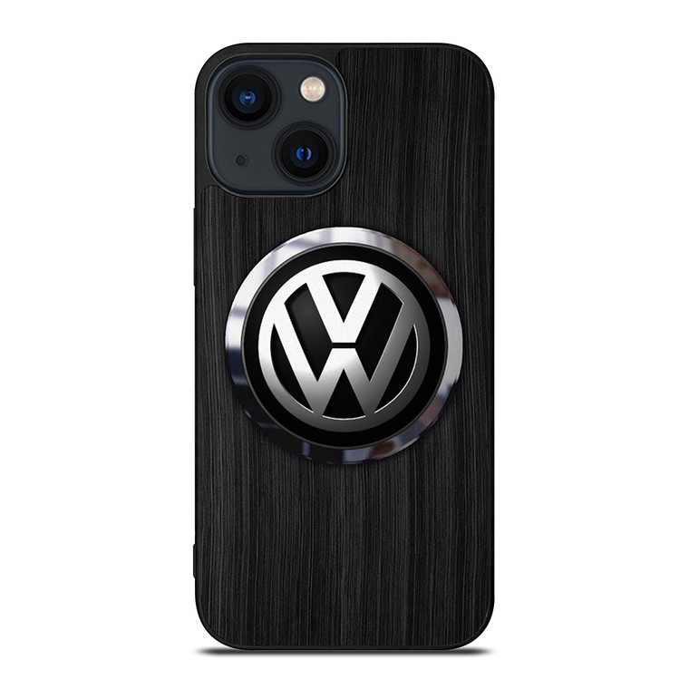 VW VOLKSWAGEN WOODEN EMBLEM iPhone 14 Plus Case Cover