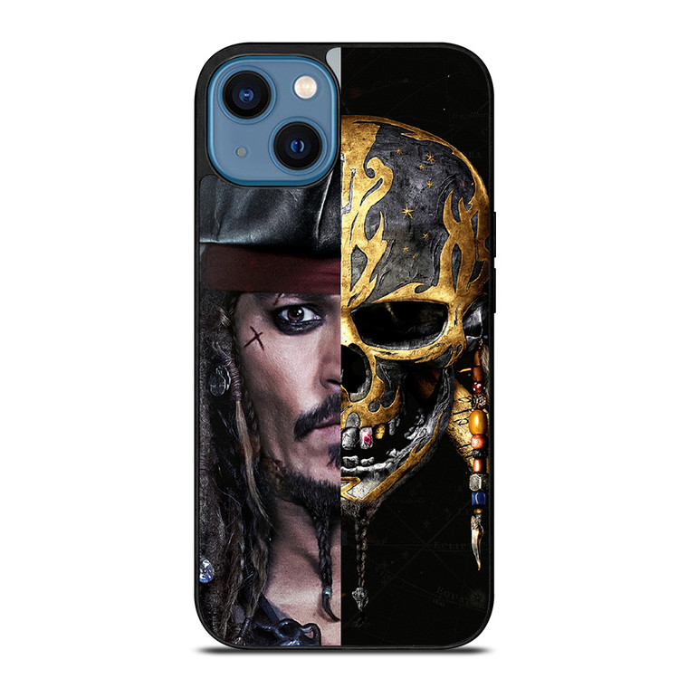JACK SPARROW PIRATES OF THE CARIBBEAN SKULL iPhone 14 Case Cover