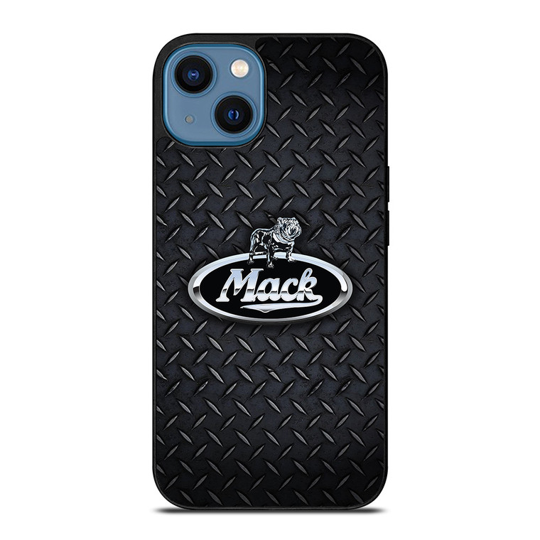 MACK TRUCKS BLACK METAL LOGO iPhone 14 Case Cover