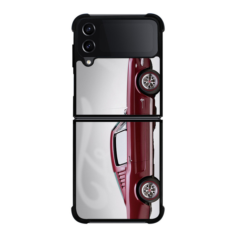 1965 FORD MUSTANG RED CAR Samsung Galaxy Z Flip 4 Case Cover