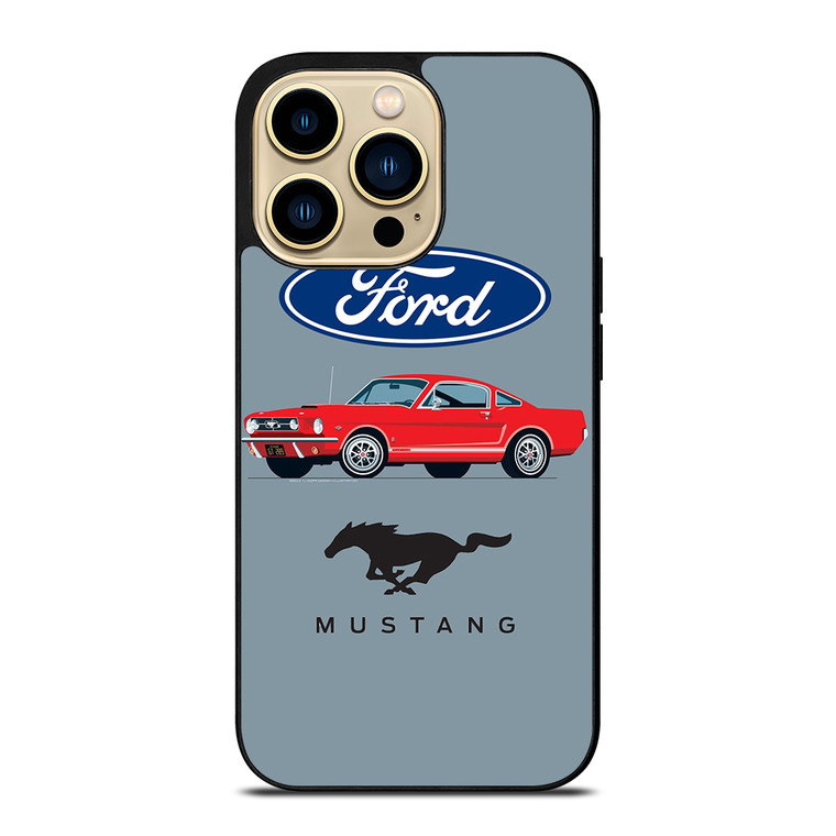 1965 FORD MUSTANG ILLUSTRATION iPhone 14 Pro Max Case Cover