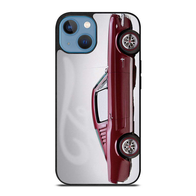 1965 FORD MUSTANG RED CAR iPhone 13 Case Cover