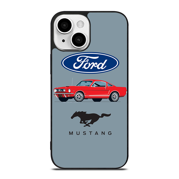 1965 FORD MUSTANG ILLUSTRATION iPhone 13 Mini Case Cover