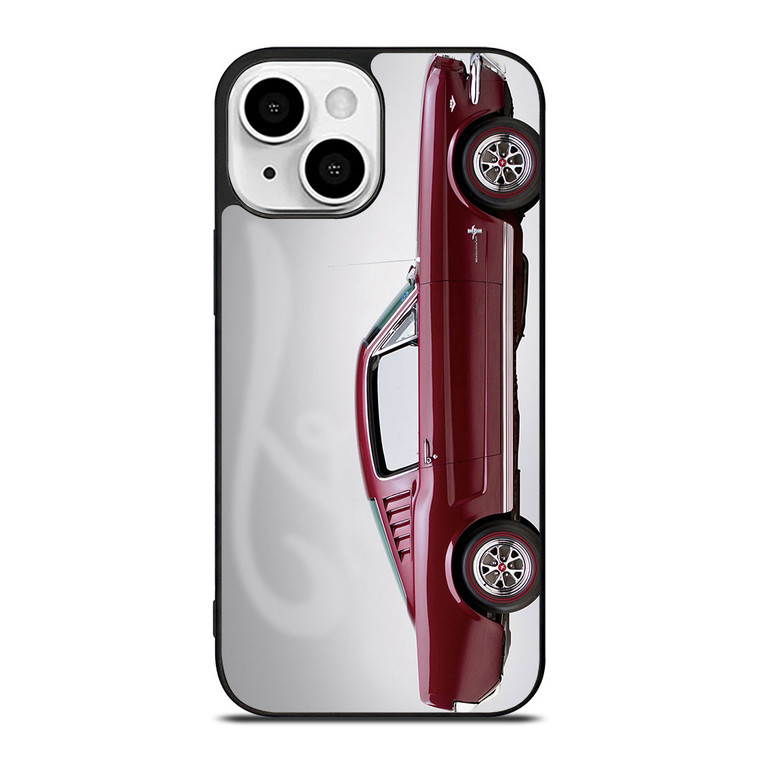 1965 FORD MUSTANG RED CAR iPhone 13 Mini Case Cover