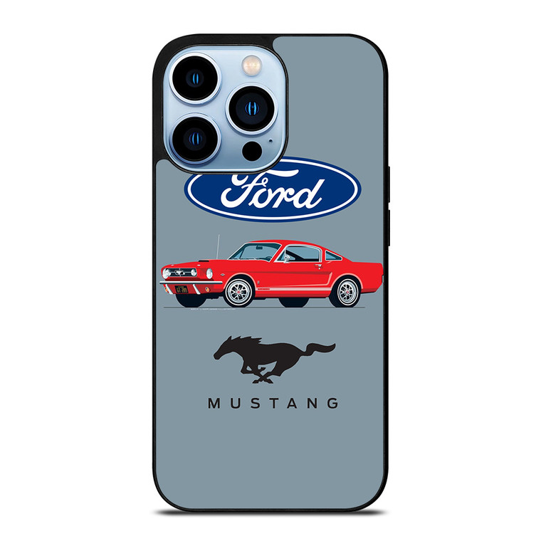 1965 FORD MUSTANG ILLUSTRATION iPhone 13 Pro Max Case Cover