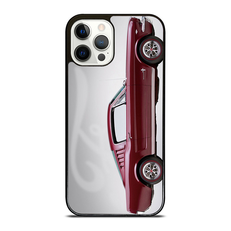 1965 FORD MUSTANG RED CAR iPhone 12 Pro Case Cover