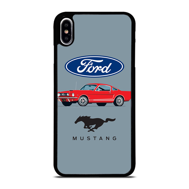 1965 FORD MUSTANG ILLUSTRATION iPhone XS Max Case Cover