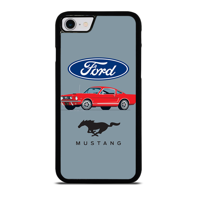 1965 FORD MUSTANG ILLUSTRATION iPhone SE 2022 Case Cover