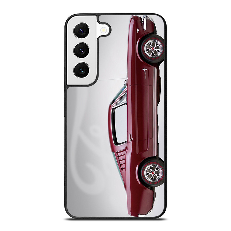 1965 FORD MUSTANG RED CAR Samsung Galaxy S22 Case Cover