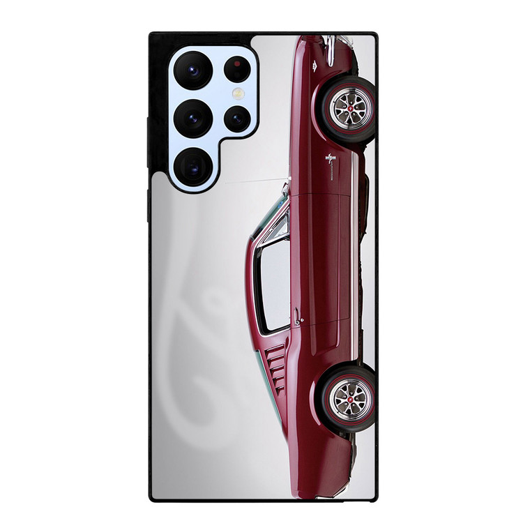 1965 FORD MUSTANG RED CAR Samsung Galaxy S22 Ultra Case Cover
