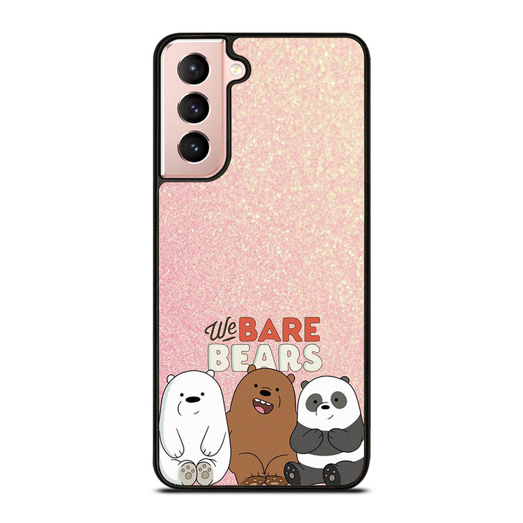 WE BARE BEARS PINK GILTTER Samsung Galaxy S21 Case Cover