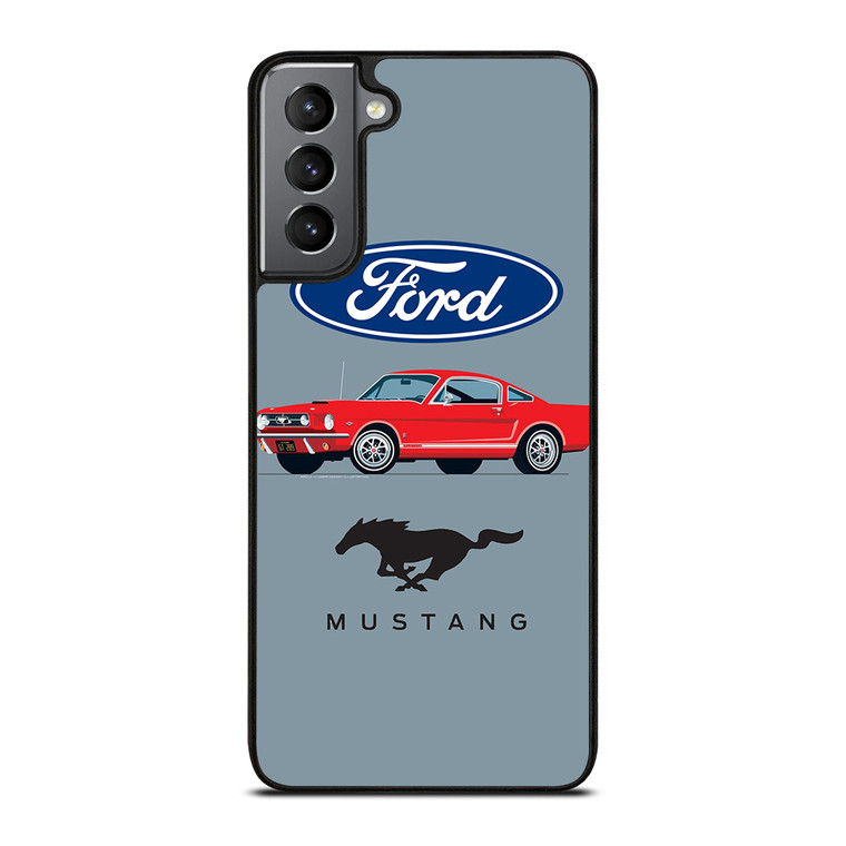1965 FORD MUSTANG ILLUSTRATION Samsung Galaxy S21 Plus Case Cover