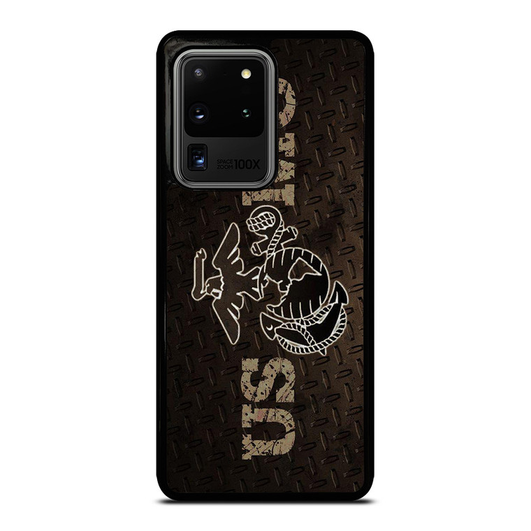 UNITED STATED MARINE CORPS METAL LOGO Samsung Galaxy S20 Ultra Case Cover