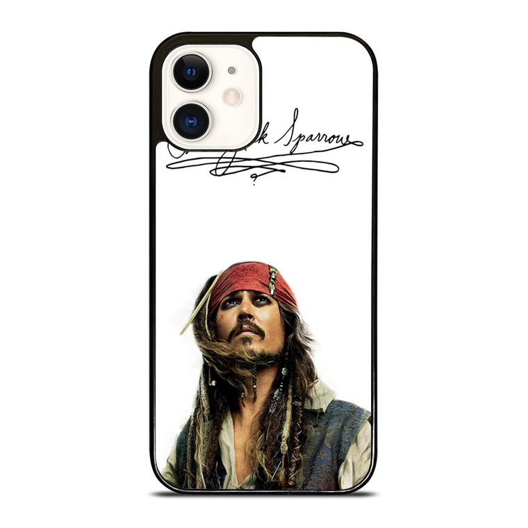 JACK SPARROW SIGNATURE PIRATES OF THE CARIBBEAN  iPhone 12 Case Cover