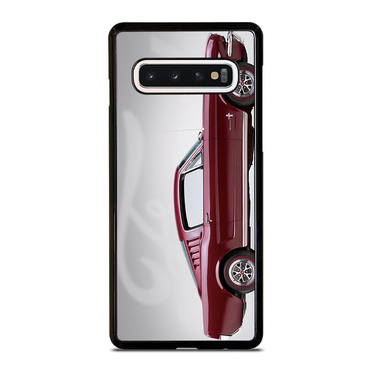 1965 FORD MUSTANG RED CAR Samsung Galaxy S10 Case Cover