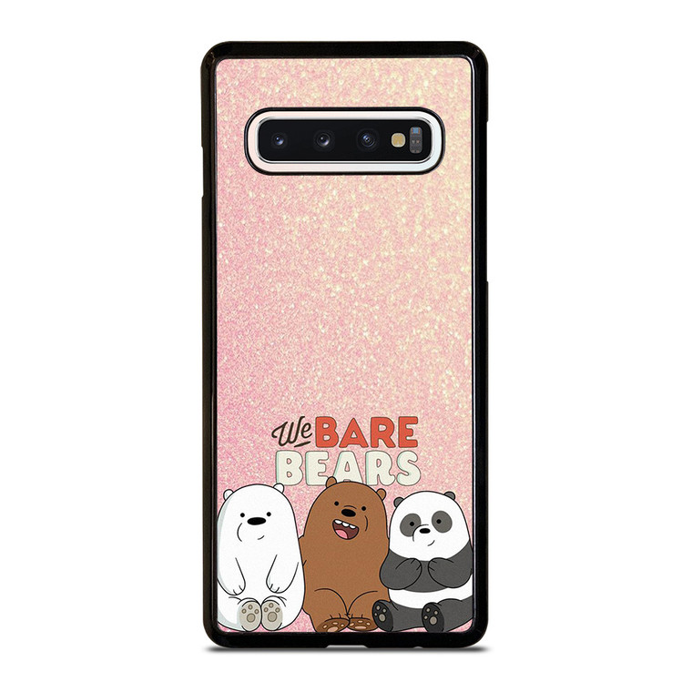 WE BARE BEARS PINK GILTTER Samsung Galaxy S10 Case Cover